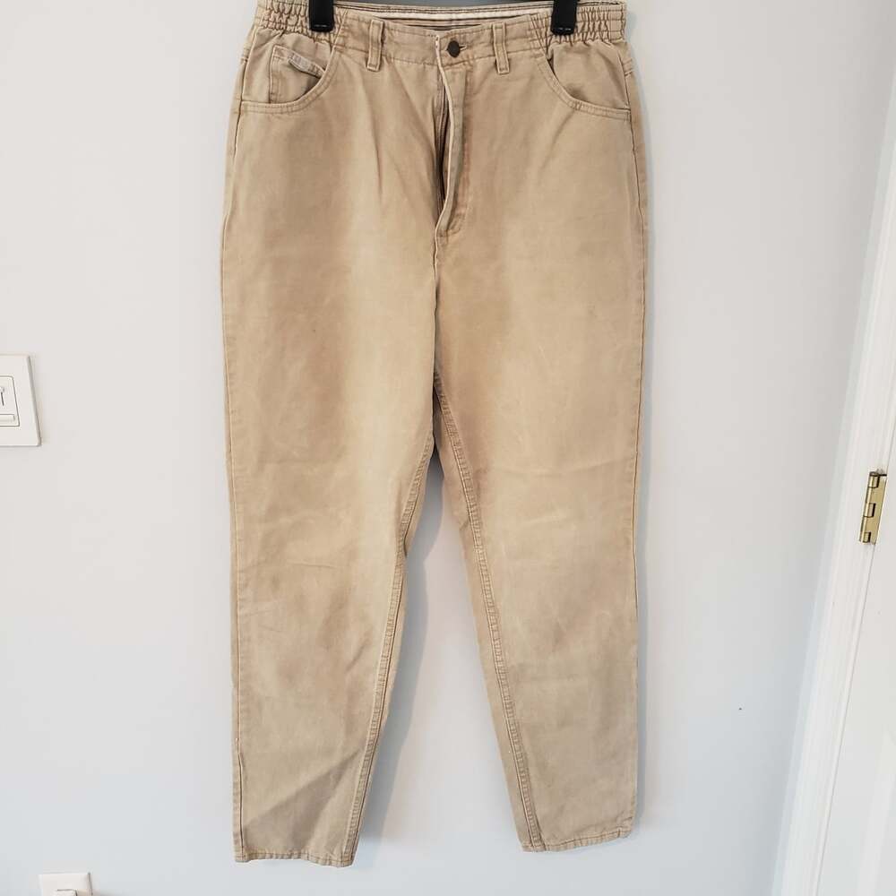 Lee 16W Tall Jeans Tan/Beige High Waist Mom Jeans Straight Leg